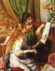 Auguste renoir Young Girls at the Piano china oil painting image